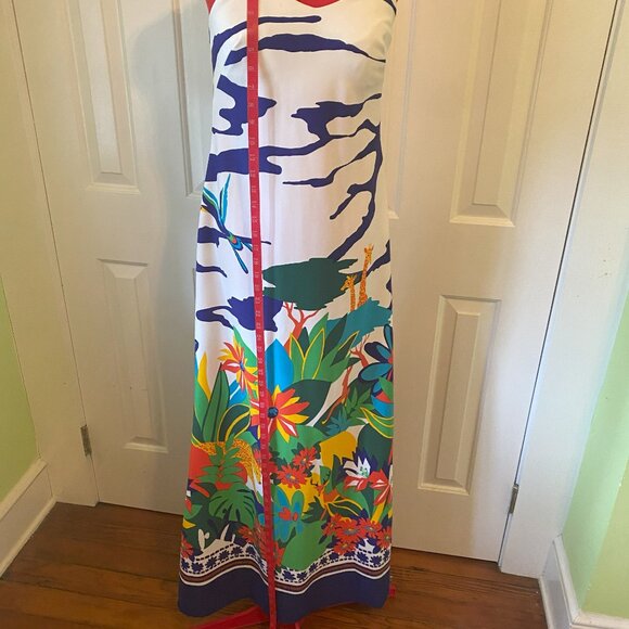 1970/80's vintage Tori Richard Floral Summer maxi dress - Picture 9 of 10